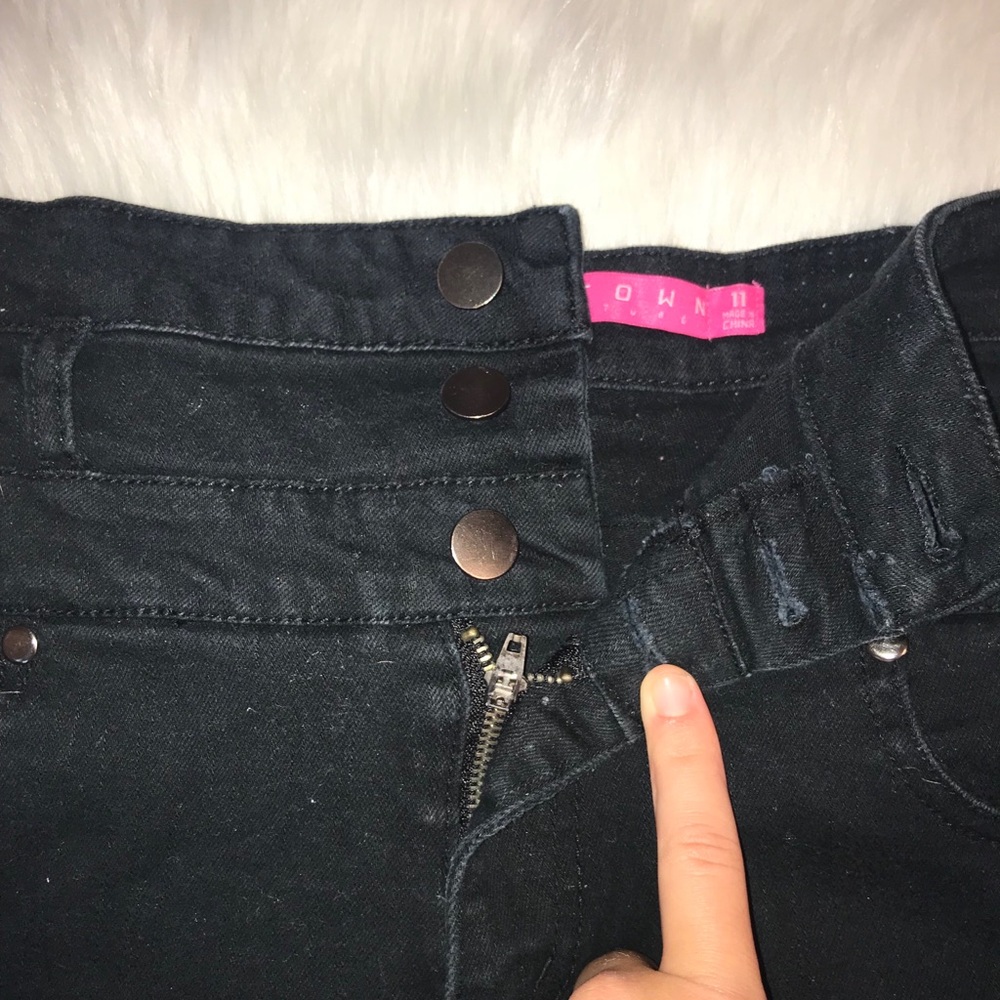 high waisted jean shorts